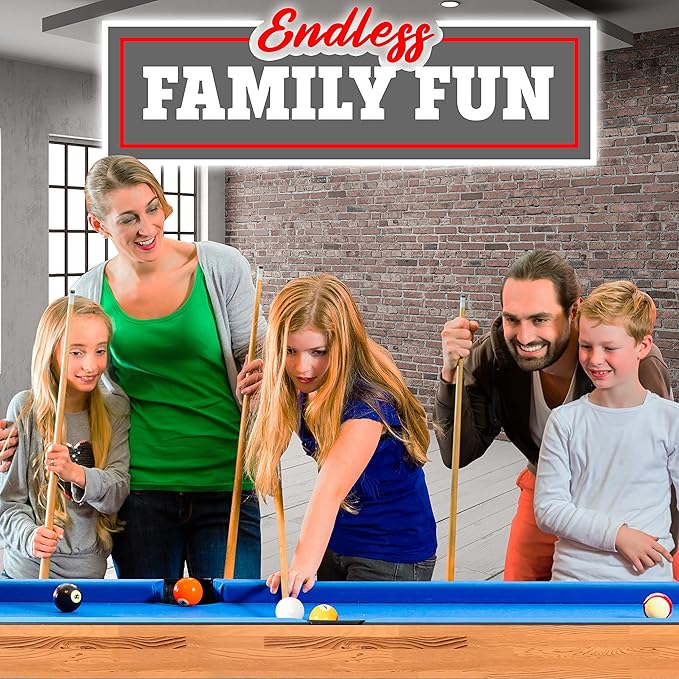 SereneLife 5in1 Folding Multi Game Table, 40" Full Size Combo Sports Arcade Game with Foosball Soccer, Ping Pong, Pool Billiards, Bowling & Shuffleboard Set, Wood Construction for Play Rec Room