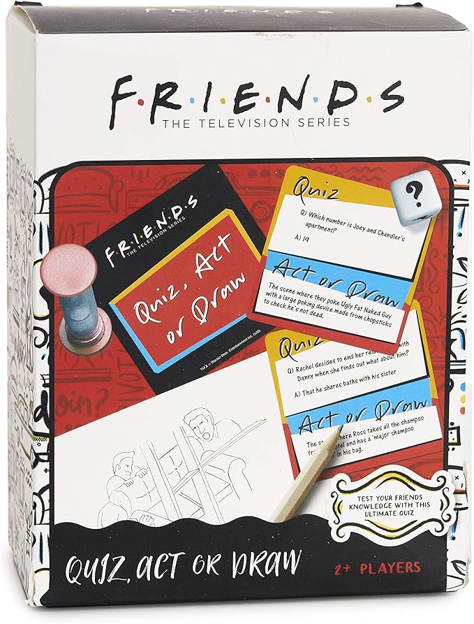 Paladone Friends TV Show Quiz Act or Draw Game - Officially Licensed Friends Merchandise (AMZ7270FR)