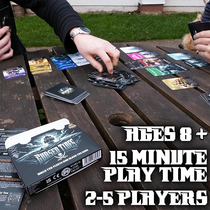 Cursed Tides - Strategy Card Game | Fun for Kids, Teens & Adults | 2-5 Players | Ages 8+ | Quick 15-Minute Gameplay