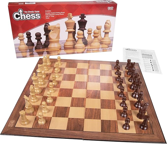 Plastic Chess Set: Premium Quality, Foldable Board with Staunton Pieces - Perfect for Travel, Kids and Adults, Suitable for Indoor & Outdoor Portable Ajedrez