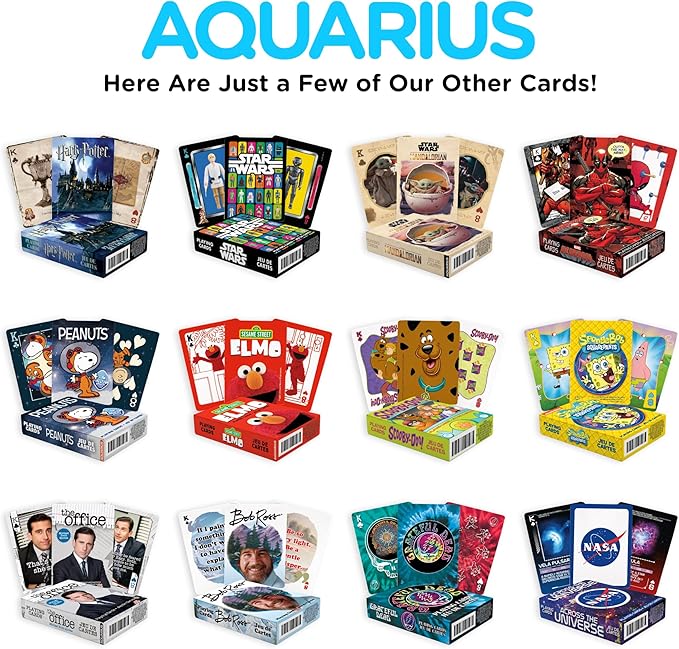 AQUARIUS Weed Playing Cards - Weed Themed Deck of Cards for Your Favorite Card Games - Weed Merchandise & Collectibles - Poker Size with Linen Finish