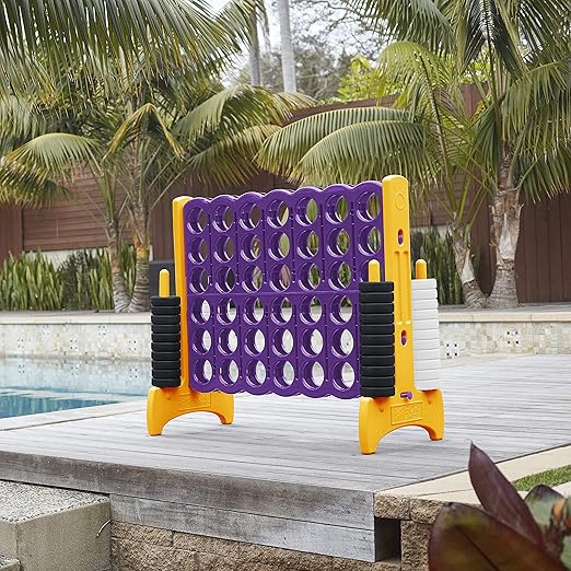 ECR4Kids Jumbo 4-To-Score, Giant Game, Purple/Gold