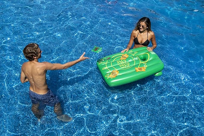 Swimline Inflatable Turtle Toss Cornhole