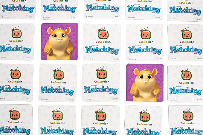 Wonder Forge CoComelon Memory Game - Engaging Brain Teaser for Kids & Adults | Enhances Focus & Matching Skills | Features Beloved Characters | Ideal Gift for Ages 3 and Up