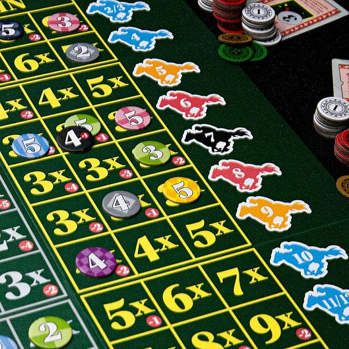 AEG Ready Set Bet | Head Off to The Races | Betting & Bluffing | Real-Time Dice Rolling Party Game | Simultaneous Play | 2-6 Players | Ages 10+