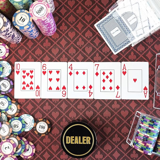 Speed Cloth Poker Table Fabric - 108X60 Inch Section of Suited Casino Card Game Table Felt Top Cover - Red