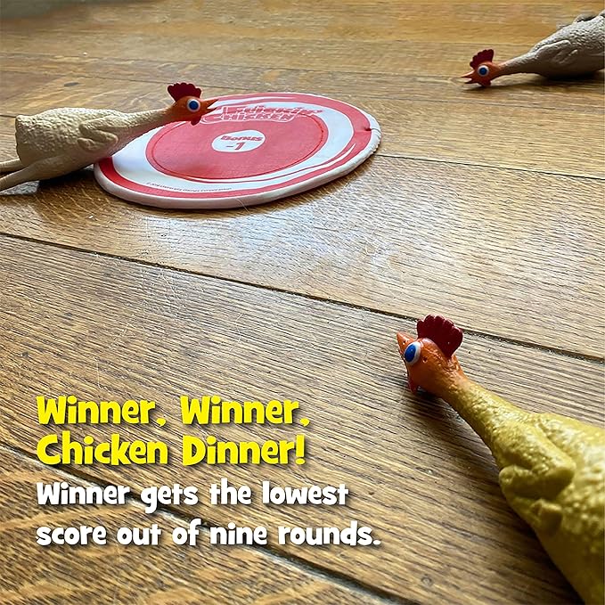 University Games, Flickin Chicken Indoor Outdoor Target Toss Game, The Go Anywhere Game for 2 or More Players Ages 6 and Up