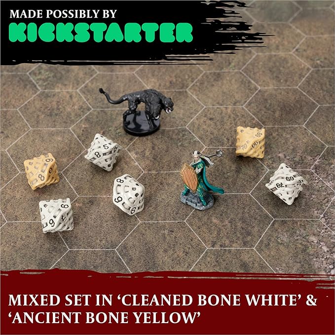 D10 &%D10 Dice Set - Set of Six 10 Sided Dice - Four D10 & Two%D10 (D100) Skull & Bone Themed RPG Dice. Cool Unique Gift and Compatible with Dungeons & Dragons (DND), D&D, Pathfinder, D and D(Mixed)