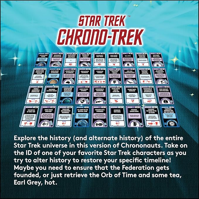 Looney Labs Star Trek Chrono-Trek Card Game - Epic Star Trek Adventure in Alternate Realities