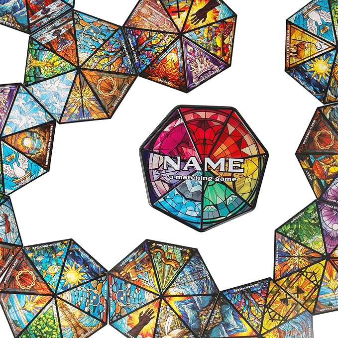 Name: an Easy to Learn Stained Glass Themed Matching Game with Cards as Beautiful and Unique as The Names of God