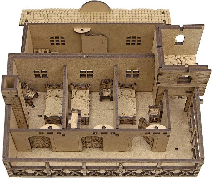 TowerRex Tavern DND Terrain 28mm - Fantasy Miniature for Warhammer, Pathfinder and D&D Tabletop Games