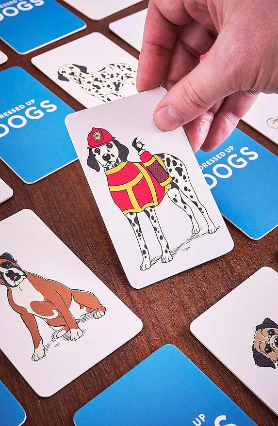 Ridley’s Dressed Up Dogs Memory Game – Includes 50 Matching Cards and Instructions – Memory Card Game Featuring Well-Dressed Dogs – Fun for All Ages, Makes a Great Gift Idea
