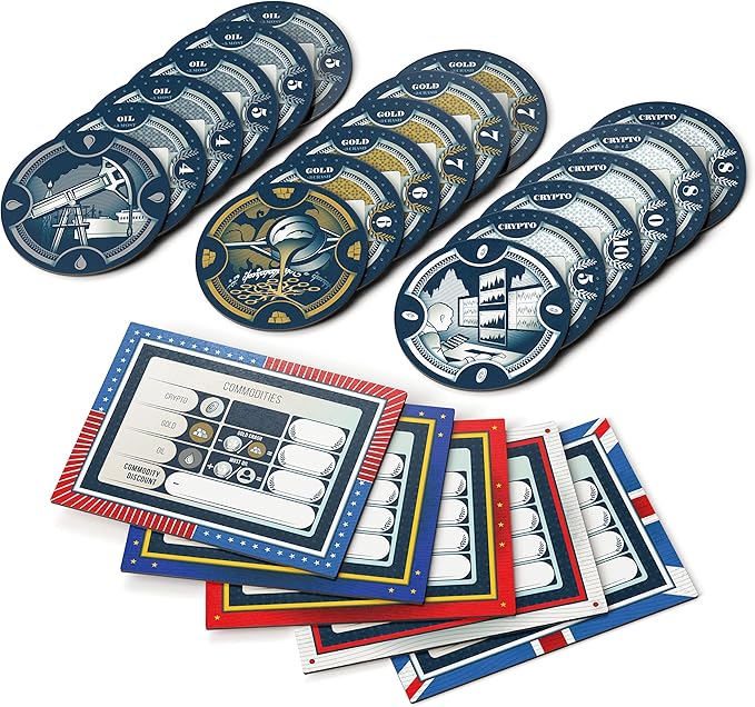 Q.E. Commodities - Expansion to Q.E. Board Game - 3 to 5 Players - 45 Minute Play Time