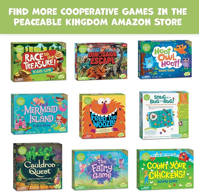 Peaceable Kingdom Dinosaur Escape Cooperative Memory Game of Logic and Luck for 2 - 4 Kids Ages 4 +