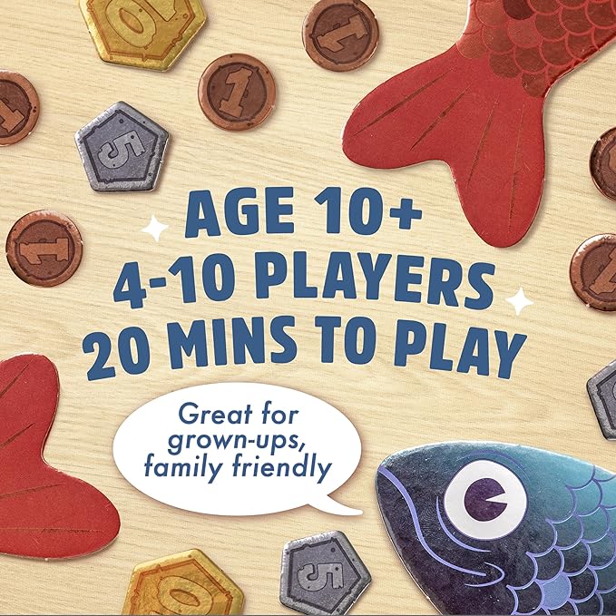 Big Potato Sounds Fishy Board Game: The Bluffing Family Game for Kids 10+ - Best New Family Quiz Games, Trivia Games for Groups of People | Online Exclusive - Includes 20 Bonus Questions