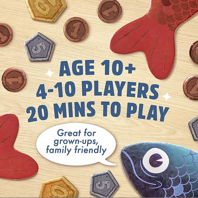 Big Potato Sounds Fishy Board Game: The Bluffing Family Game for Kids 10+ - Best New Family Quiz Games, Trivia Games for Groups of People | Online Exclusive - Includes 20 Bonus Questions