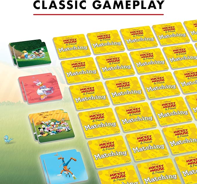 Wonder Forge Mickey Mouse Matching Game - Fun and Educational Disney Memory Card Game for Toddlers, Kids, Boys and Girls Ages 3-5 - Develops Focus, Analysis, and Learning Skills