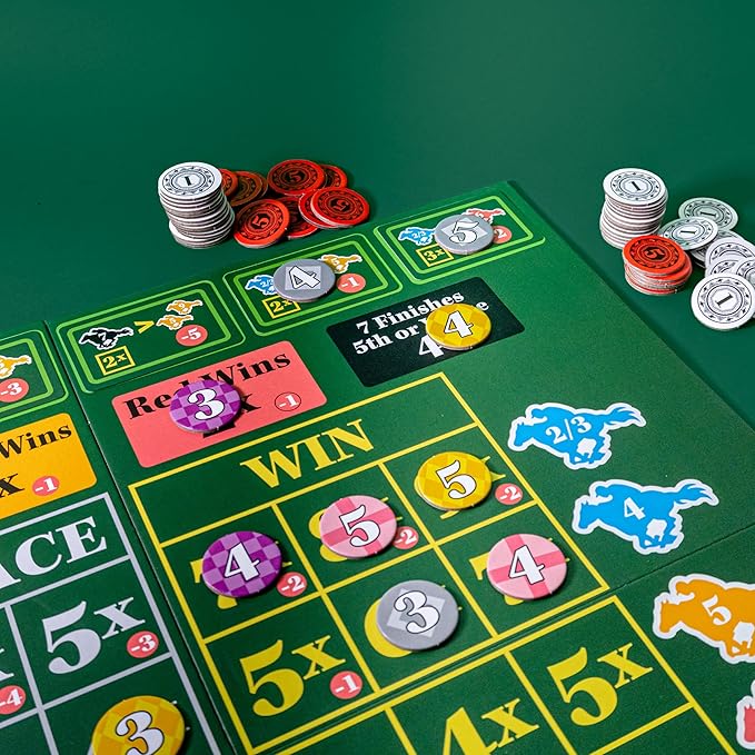 AEG Ready Set Bet | Head Off to The Races | Betting & Bluffing | Real-Time Dice Rolling Party Game | Simultaneous Play | 2-6 Players | Ages 10+
