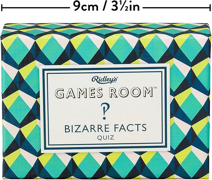 Ridley’s Bizarre Facts Trivia Card Game – Quiz Game for Kids and Adults – 2+ Players – Includes 140 Unique Questions Cards – Fun Family Game – Makes a Great Gift