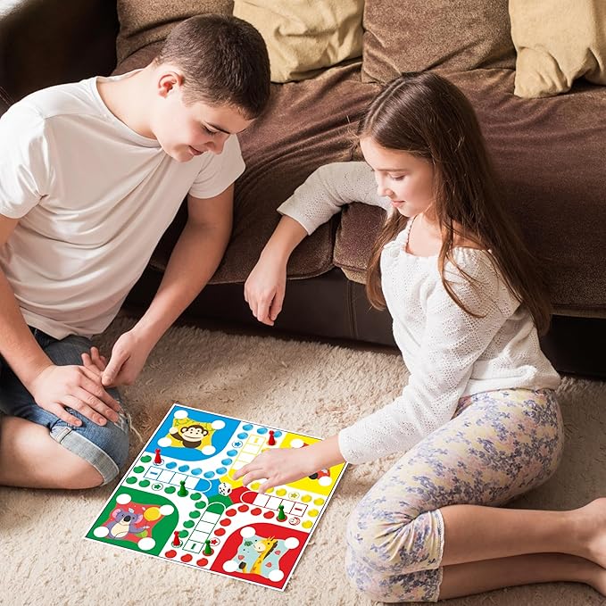 Ankit Toys & Games Ludo and Snake & Ladders Board Game Set for 6+ Years Kids & Adults | Indoor Board Game | Travel Strategy Game (Ludo Supreme)