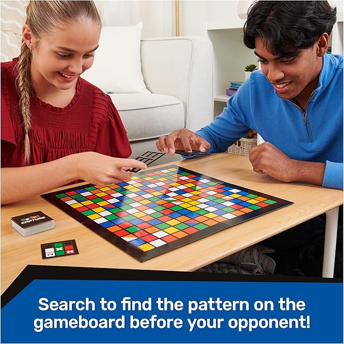 Rubik's Capture, Classic Fast-Paced Puzzle Strategy Sequence Retro Challenging Brain Teaser Board Game for Family Fun, for Adults & Kids Ages 8 and up