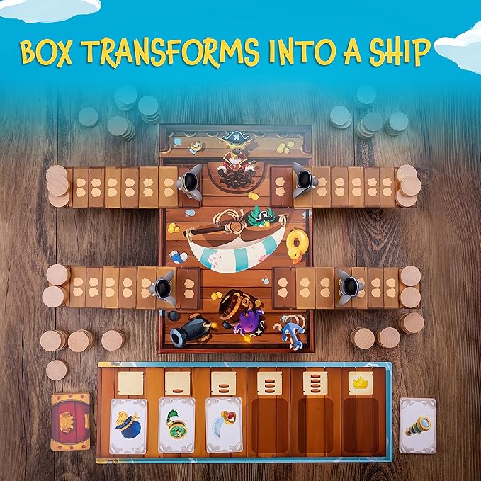 Stomp The Plank - Suspenseful Pirate Brain Game | Engaging Activity for Kids & Adults | Ideal Gift Option | Family Fun Guaranteed