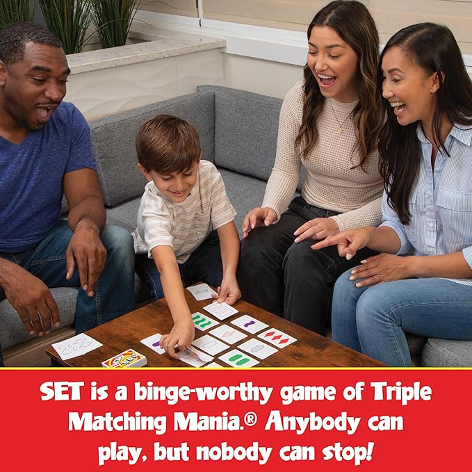 PlayMonster Set Card Games for Kids - Travel Case Bundle, Cards Included, Matching Game, Learning Games, Fun Family Games, Game Night, Travel Games, Memory Game, Learning Game, Multi-Player, Ages 6+