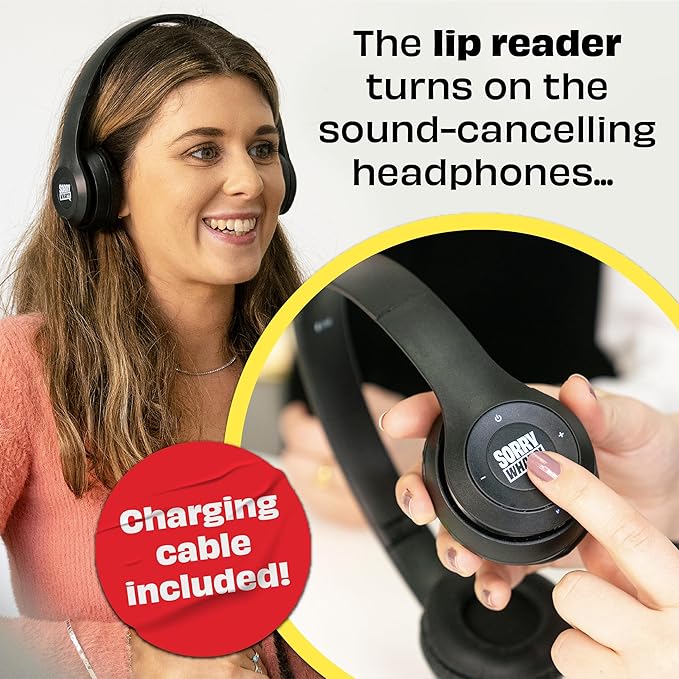 Sorry What Game - Uncensored Lip Reading Party Games for Adults - Based On The Headphone Challenge TikTok Trend - 2+ Players 40,000 Funny Phrase Combos - Card Games for Adults & Friends (Ages 17+)