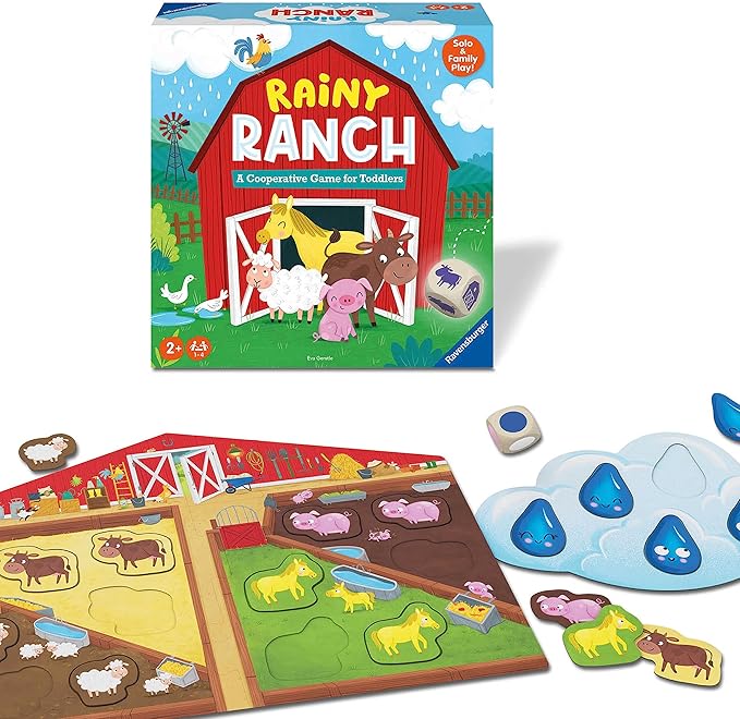 Ravensburger Rainy Ranch - Engaging Cooperative Game for Toddlers | Skill Development | Flexibility for Growing Minds | Stimulates Imagination
