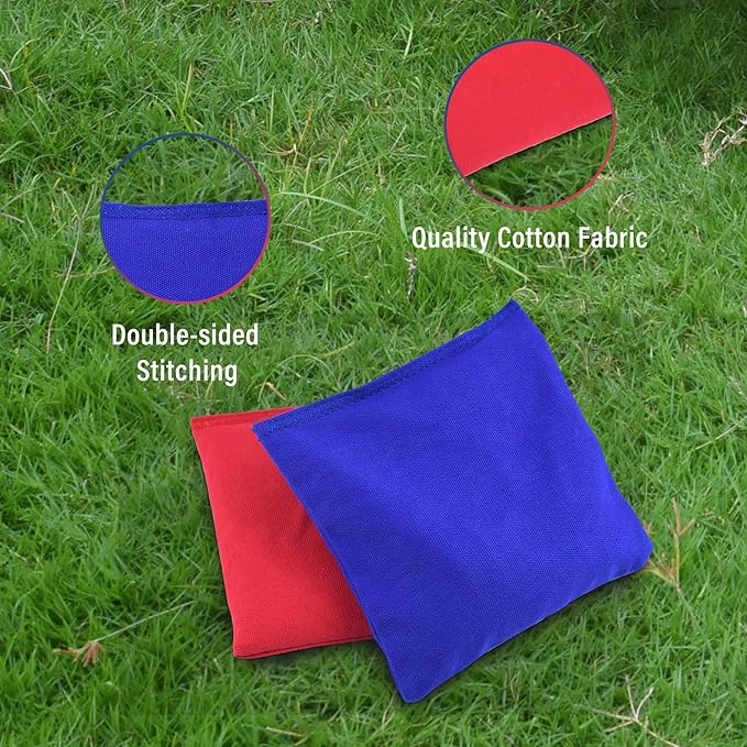 Cornhole Set, Tailgate/Regulation Size Cornhole Boards with 8 Bean Bags and Carrying Case, 3x2/4x2 Corn Hole Outdoor Game Toss Board for Adults Outside Activities