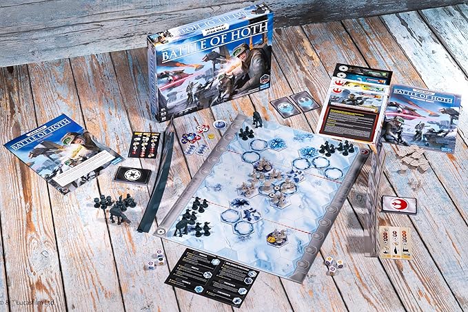 Asmodee Star Wars: Battle of Hoth Board Game - Command The Imperial Army or Rebel Forces in a Fast-Paced Miniatures Strategy Game, Ages 8+, 2-4 Players, 30 Minute Playtime