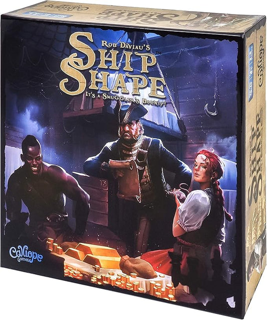 Strategy Board Games Bidding Game Calliope ShipShape Mixed Colors From the Makers of Tsuro and Roll For It Gift for Adults Family Kids
