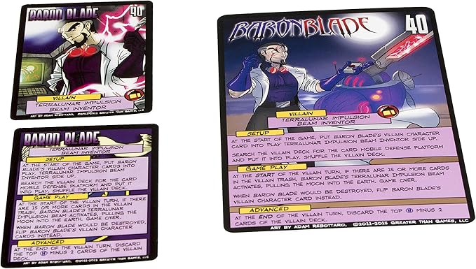 Greater Than Games Sentinels of The Multiverse: Oversized Villain Character Cards Game