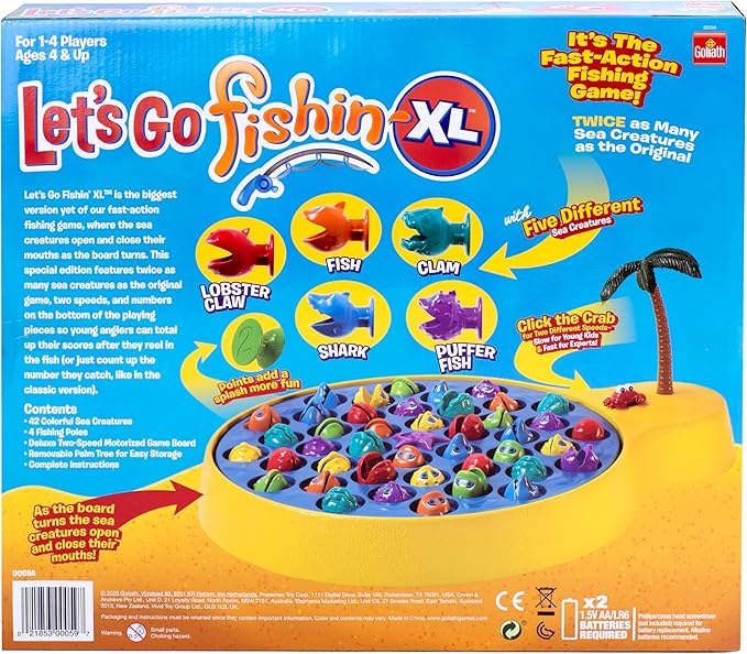 Pressman Let's Go Fishin' XL: Deep Sea Edition, Multicolor, 5"
