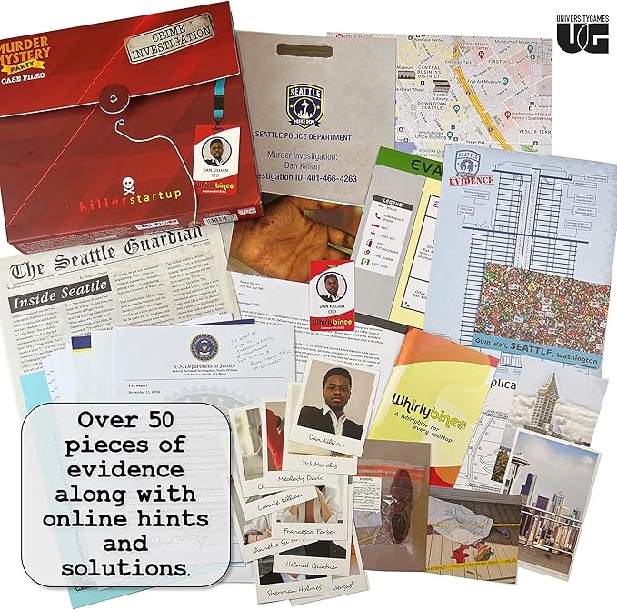 Murder Mystery Party Case Files: Killer Startup for 1 or More Players Ages 14 and Up