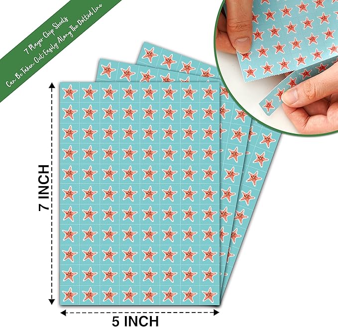 Beach Bingo Game, Party Games with 24 Players, Family Activities, Bingo Cards for Party Supplies, Party Favors Gifts for Young Adults - beach02