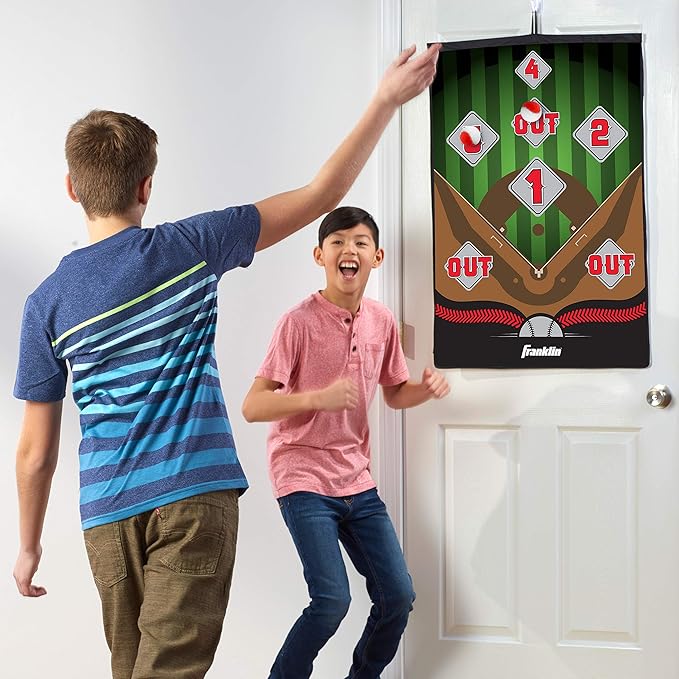 Franklin Sports MLB and NFL Target Toss Game - Kids Over The Door Mini Throwing Game - Perfect Indoor Toy for Kids