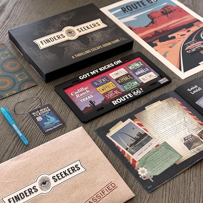 Mystery Game | Route 66 Road to Riches – Be a Detective and Investigate an Unsolved case, Puzzle Game Like an Escape Room, for Date Night, Family Night or Solo