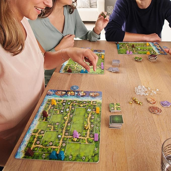 HABA Karuba - Jungle Adventure Tile Placement Family Puzzle Game - Exciting Family Games & Kids Board Games Ages 8-12 (Made in Germany)