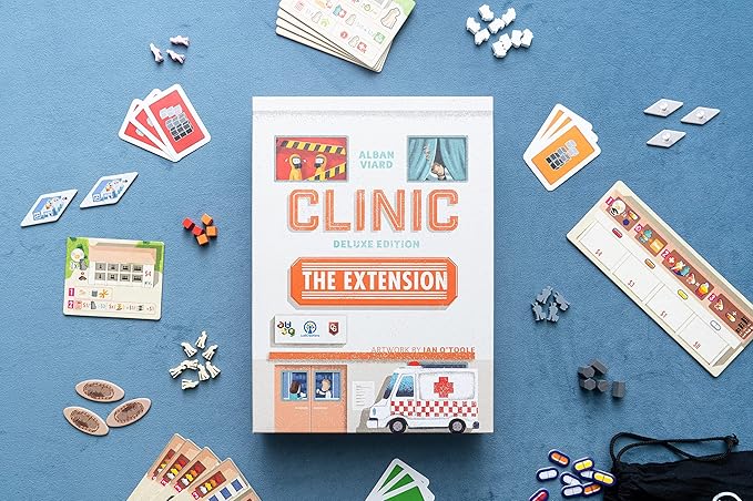 Clinic Deluxe Extension 1 - Strategy Board Game, 1-4 Players, Ages 12+, 60-150 Min Game Time