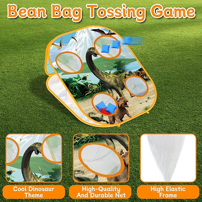 Bean Bag Toss Game for Kids Outdoor Yard Party Games for Toddlers Double-Sided Foldable Cornhole Board Gifts for Kids 3-8 Years Old