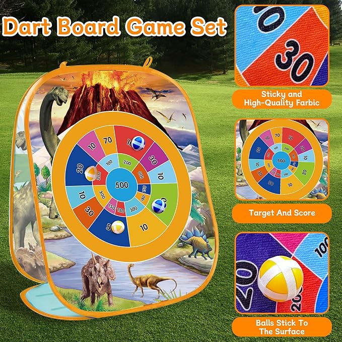 Bean Bag Toss Game for Kids Outdoor Yard Party Games for Toddlers Double-Sided Foldable Cornhole Board Gifts for Kids 3-8 Years Old