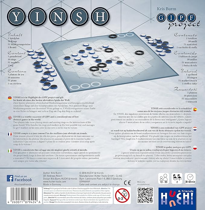 Huch & Friends 879424 "Yinsh Board Game