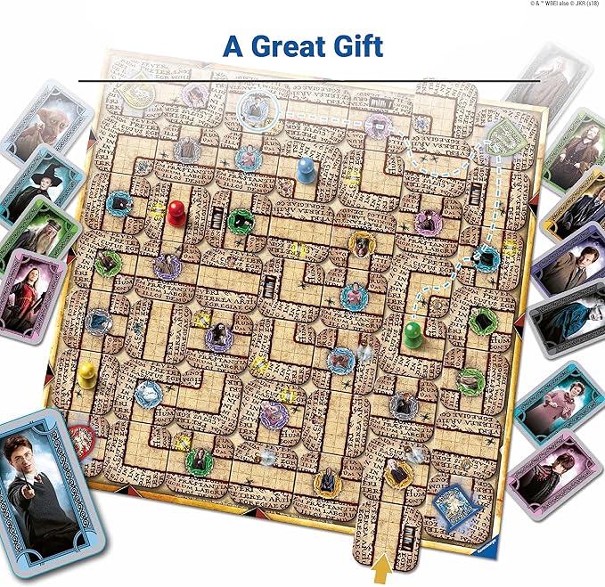 Ravensburger Harry Potter Labyrinth | Engaging Family Board Game | Ideal for Kids & Adults Aged 7 & Up | Easy to Learn with High Replay Value | Mind-Teasing Adventure