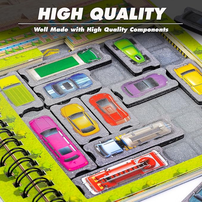 ThinkFun Rush Hour World Tour Magnetic Travel Puzzle - Embark on a Global Adventure of Logic and Strategy in a Compact Travel Edition