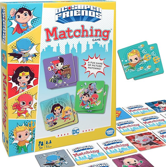 Wonder Forge DC Super Friends Matching Game for Boys & Girls Age 3 and Up - A Fun & Fast Super Hero Memory Game You Can Play Over & Over