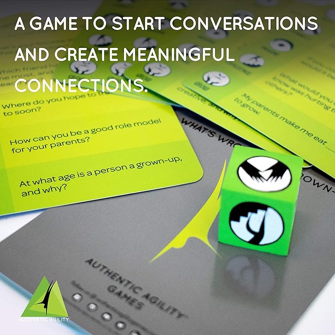 Authentic Agility What's Wrong with Grown-Ups Game – 500-Question Icebreaker for Families, Teens & Adults to Spark Fun, Thoughtful Conversations