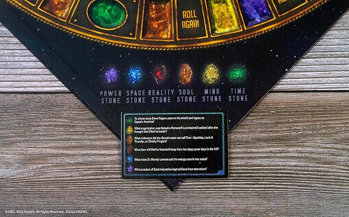 Trivial Pursuit: Marvel Cinematic Universe Ultimate Edition | Officially Licensed | Collectible Trivia Board Game Featuring 6 Infinity Stone Location Movers, 1800 Questions, MCU Phases 1-3