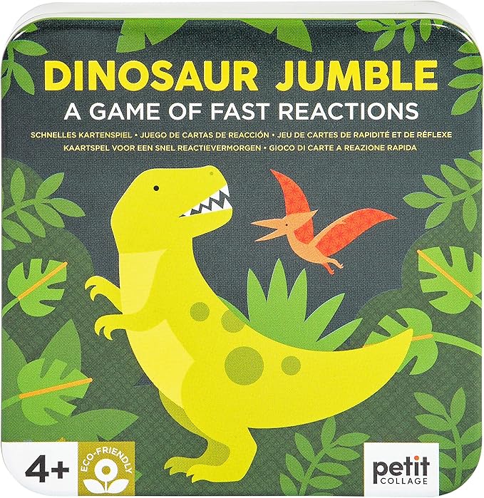 Petit Collage Jumble Card Game Dinosaur