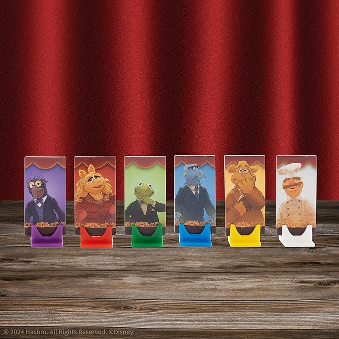 CLUE: The Muppets, Classic Board Game, Solve The Mystery in The Muppet Theater with Kermit, Fozzie, & More, Discover Who, Where, and What Weapon was Used, Officially Licensed The Muppets Merchandise